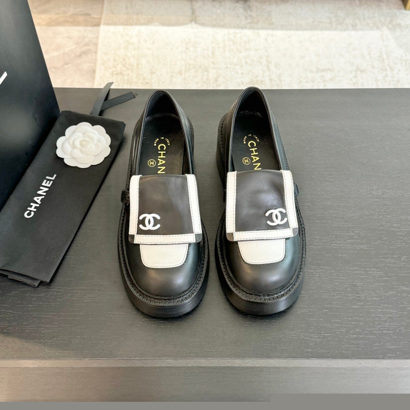 Ch*el leather shoes
